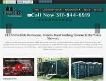 Tablet Screenshot of hoosierportables.com